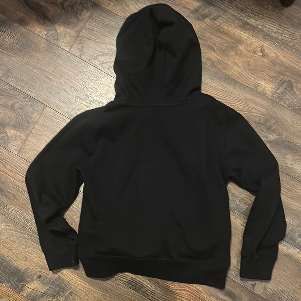 Polo Black boys Hoodie with Bear and Skis